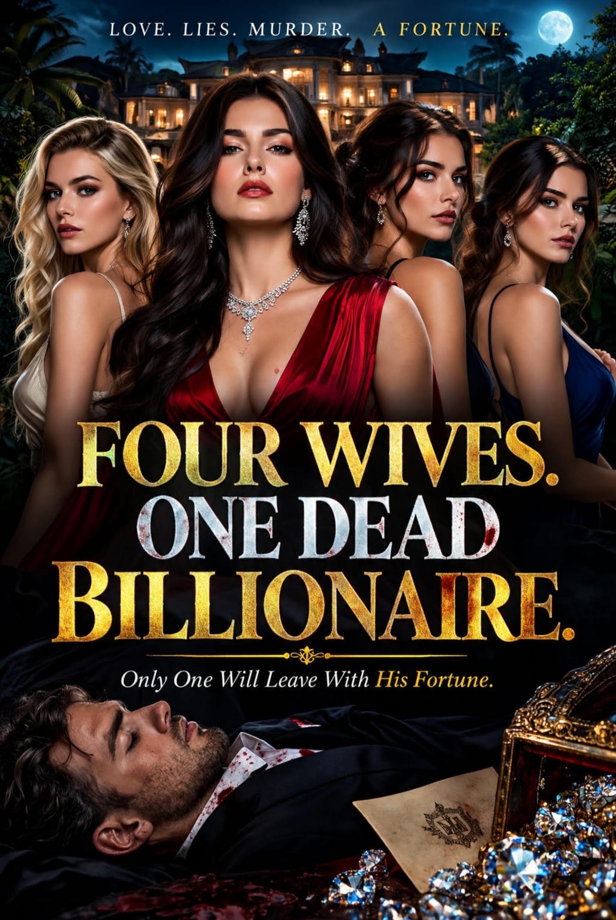 Four Wives, One Dead Billionaire - Ebook